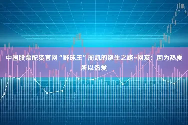 中国股票配资官网“野球王”周凯的诞生之路~网友：因为热爱所以热爱