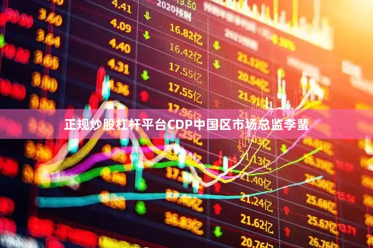 正规炒股杠杆平台CDP中国区市场总监李蜚