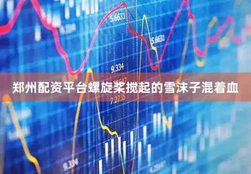 郑州配资平台螺旋桨搅起的雪沫子混着血